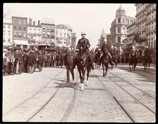 View of a New York Police Parade at Union Square, New York, 1898